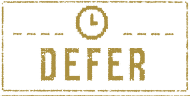 Rubber stamp: DEFER